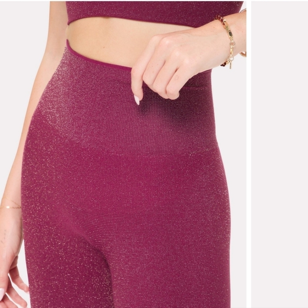 NWT Yitti nearly naked shaping luxe leggings & off the shoulder bodysuit - Picture 4 of 9